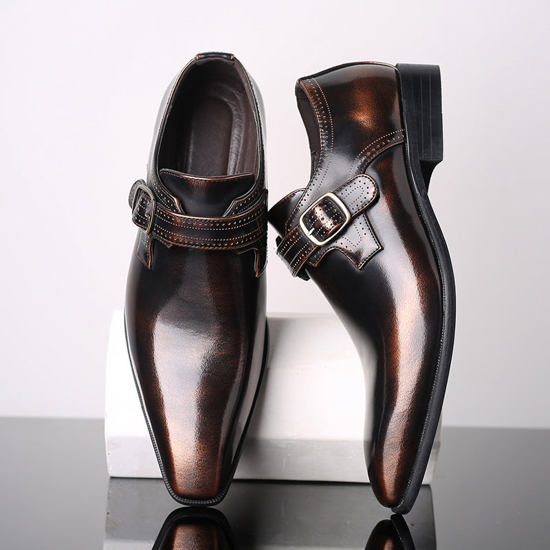 Harlington Lacquered Monk Shoes