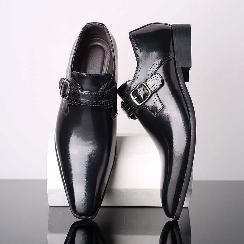 Harlington Lacquered Monk Shoes