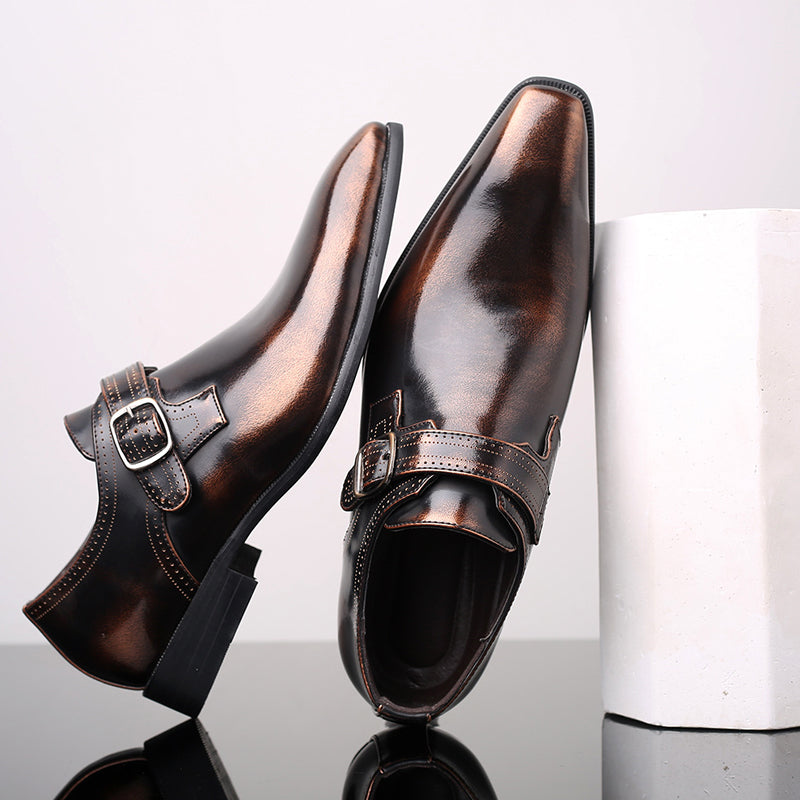 Harlington Lacquered Monk Shoes