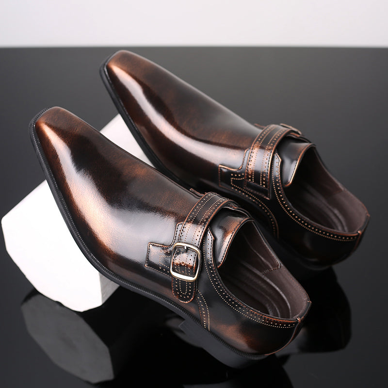 Harlington Lacquered Monk Shoes