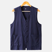 John Wellington Coastline Linen Vest