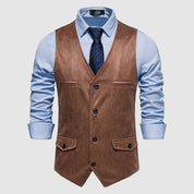 John Wellington Vintage Suede Vest