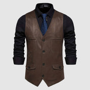 John Wellington Vintage Suede Vest