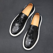 Lorenzo Mattia Leather Slip On Sneakers