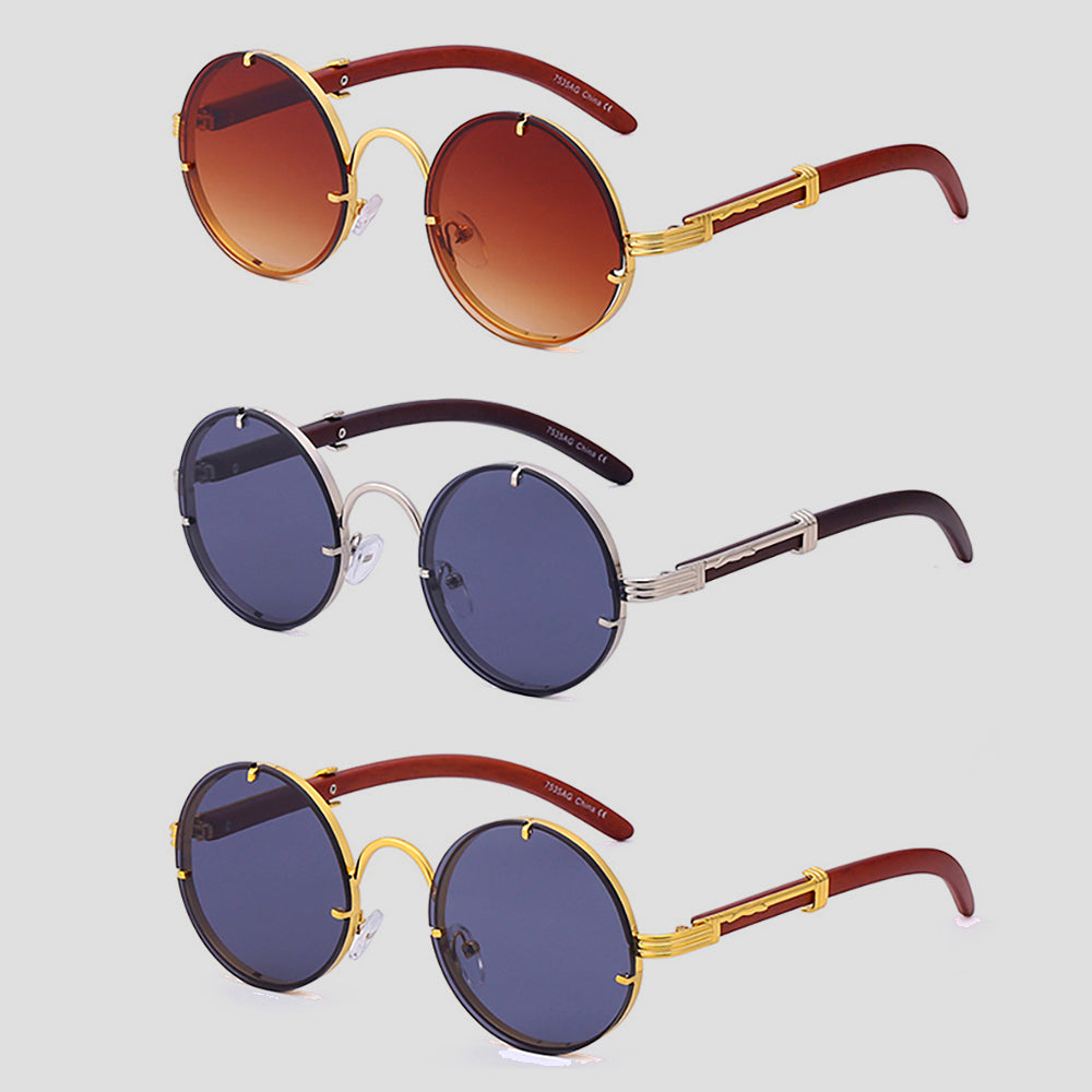 Marlon Retro Round Sunglasses