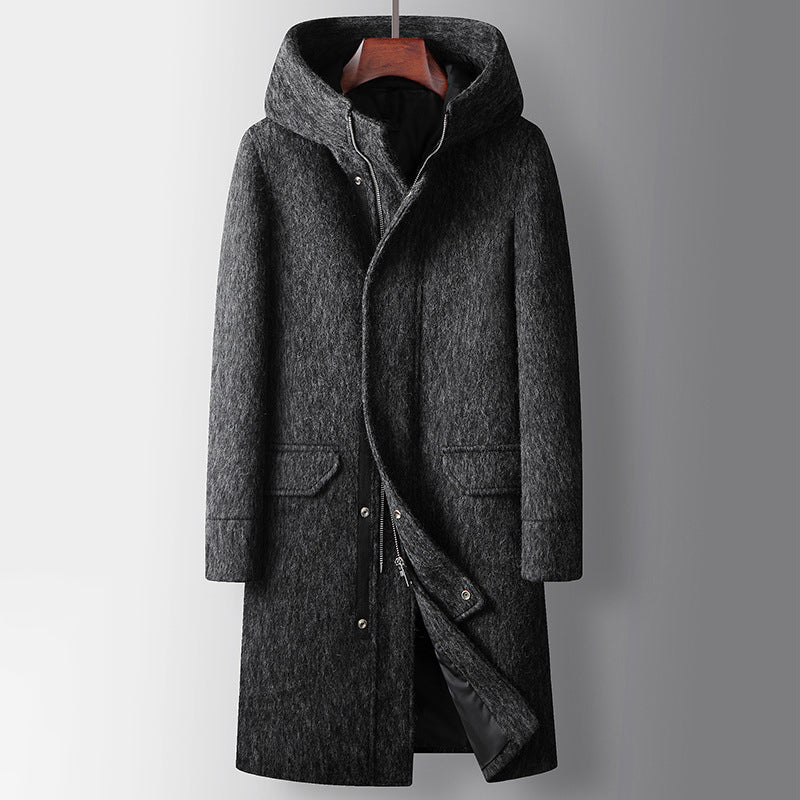 Massimo Hooded Long Coat