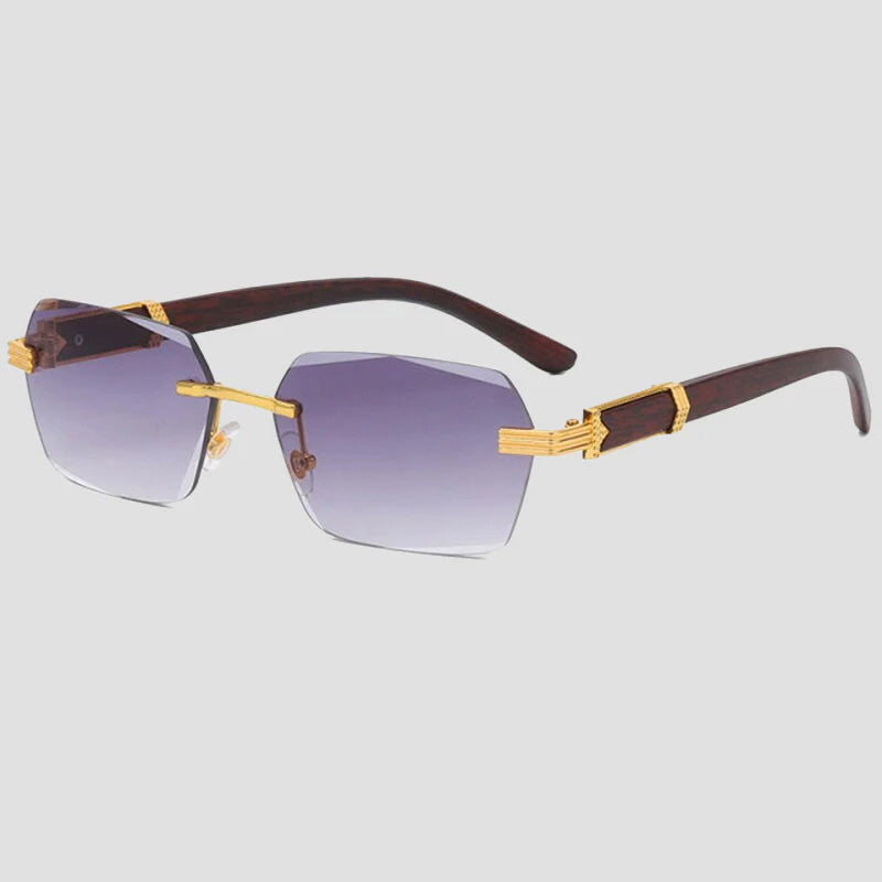 Massimo Rimless Gradient Sunglasses