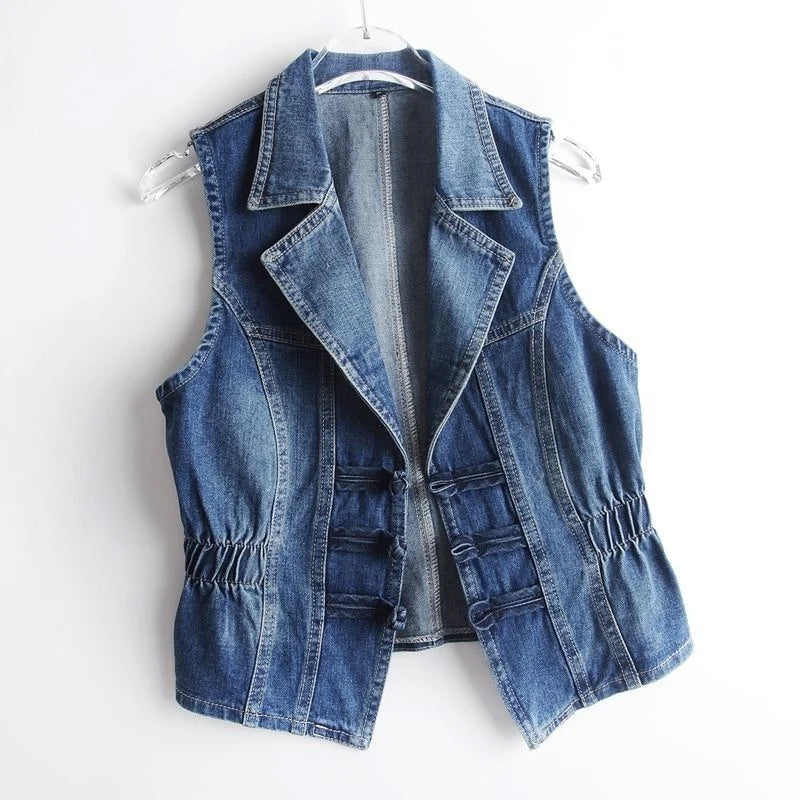 Olivia Klein Celestial Denim Vest