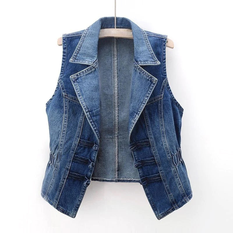 Olivia Klein Celestial Denim Vest