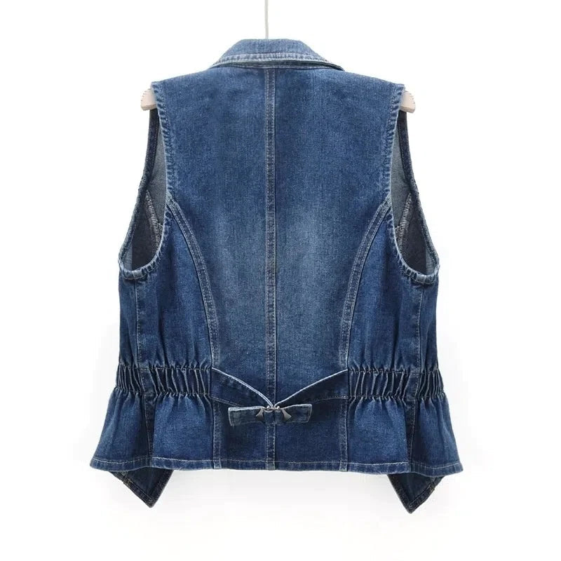 Olivia Klein Celestial Denim Vest