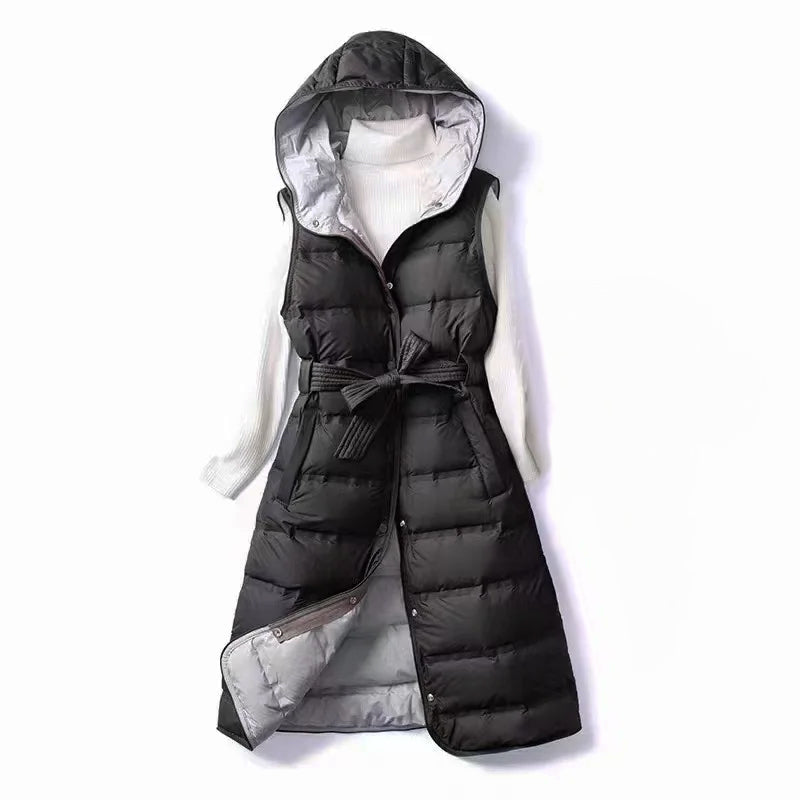 Olivia Klein Hooded Down Vest