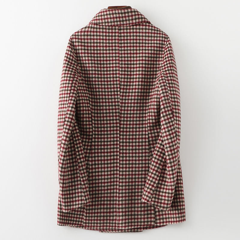 Olivia Klein Premium Plaid Coat