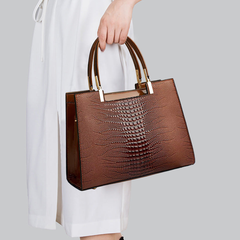 Olivia Leather Tote Bag