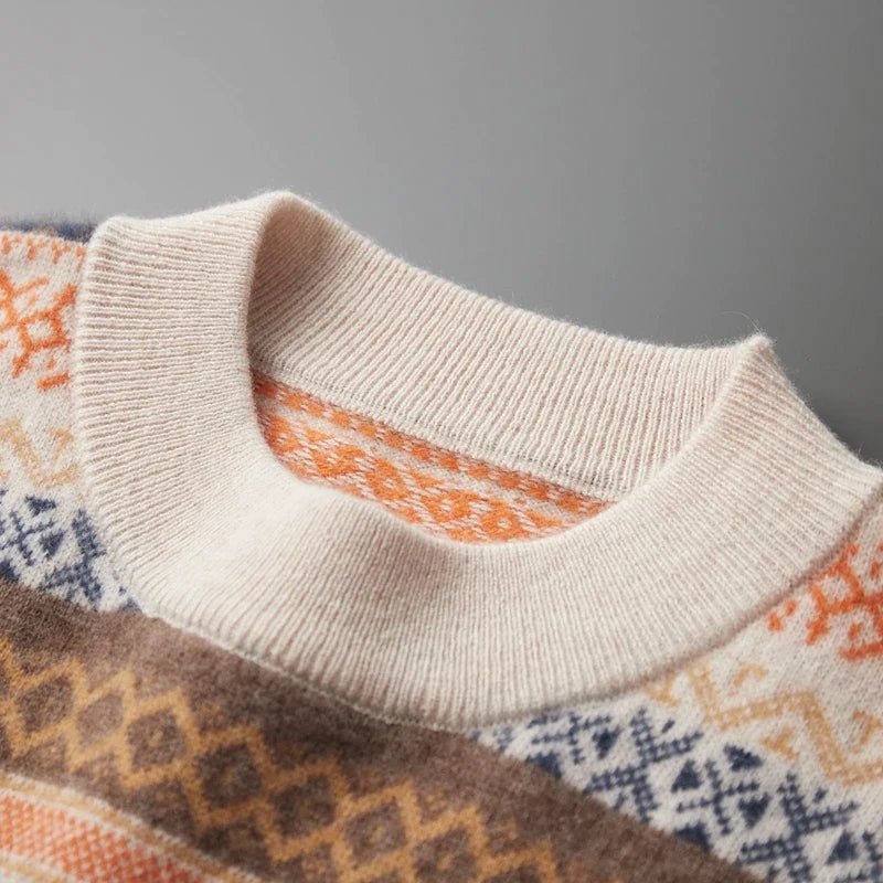 Retro Reverence Jacquard Sweater