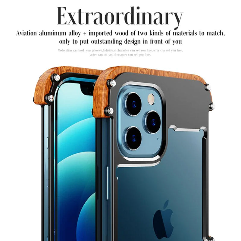 Rustic Iron-Wood iPhone Case