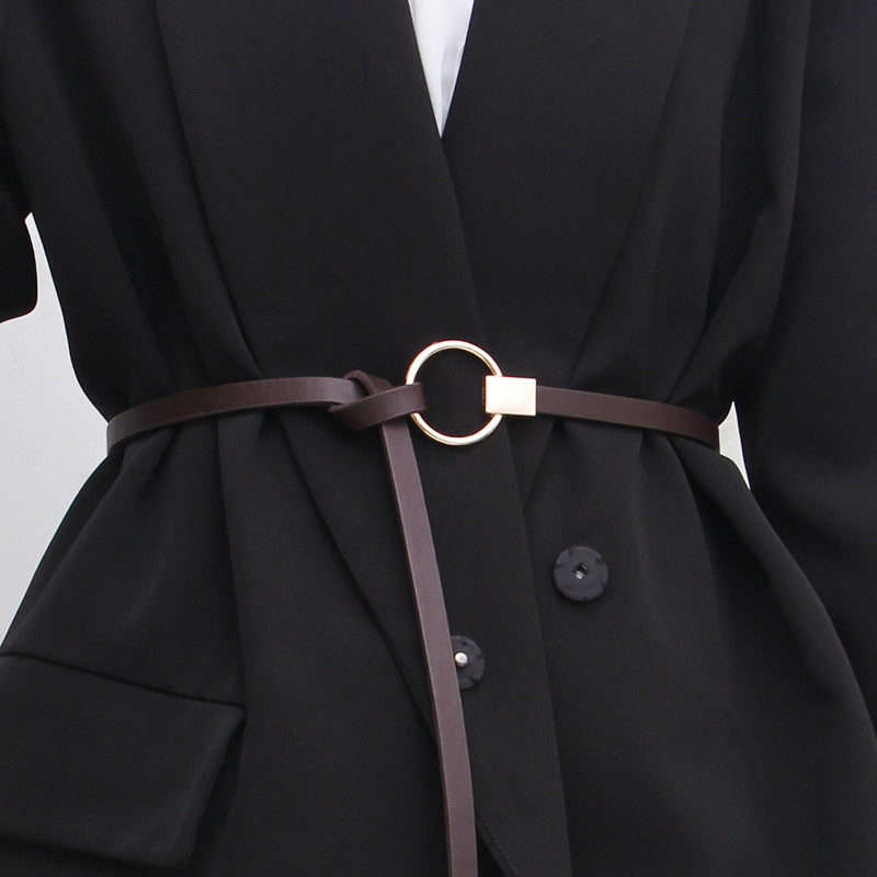 Simplicity Leather Buckle Belt