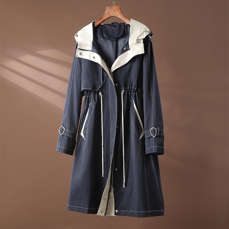 Zoe Hooded Windbreaker Coat